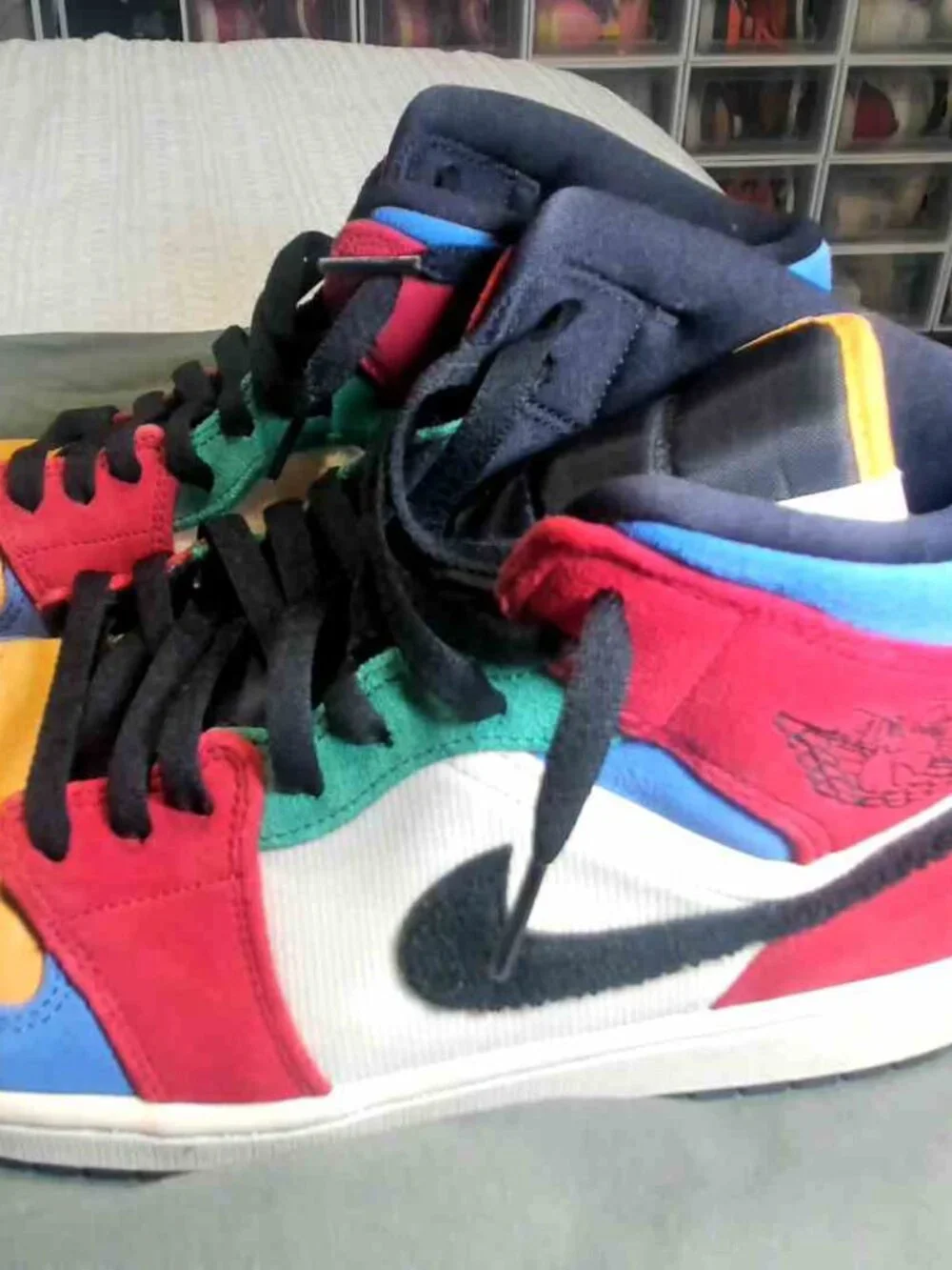 Jordan 1 Mid SE Fearless Blue the Great Multicolor Size 11